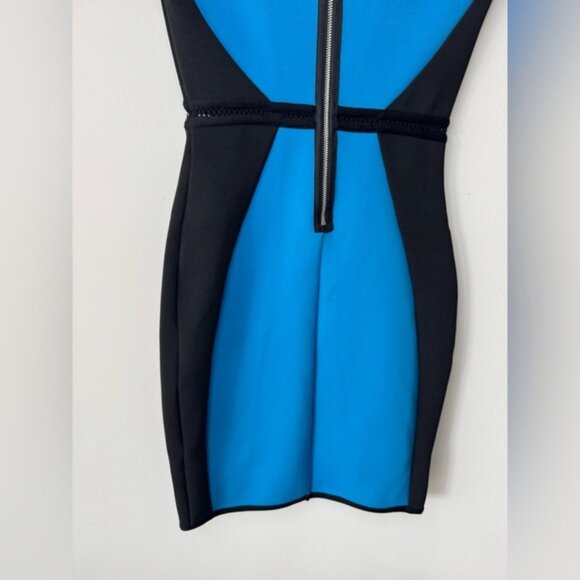 River Island Royal Blue & Black Patterned Dress – Size 8 - Picture 6 of 16